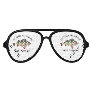 Lunettes De Fête Aviateur Citation de pêche à la perche