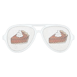 Lunettes De Fête Aviateur Classic Citrouille Pie Slice Thanksgiving Dîner