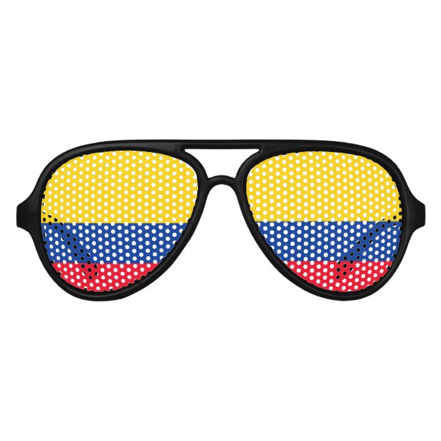 Lunettes De Fête Aviateur Colombie (Devant)