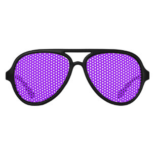 Lunettes De Fête Aviateur Cool néon violet violet violet brillant solide fêt