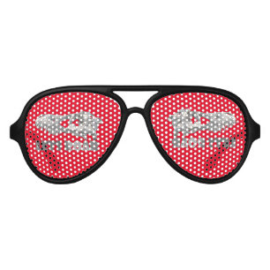 Lunettes De Fête Aviateur Crâne de dinosaure