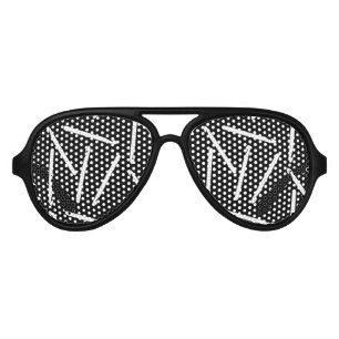 Lunettes De Fête Aviateur Crochet Hooks Artisanat Motif foncé