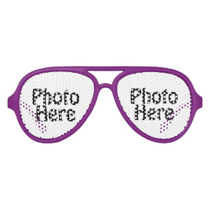 Lunettes De Fête Aviateur Customisé Avec Votre Photo Favorite