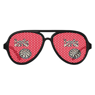 Lunettes De Fête Aviateur Darts Logo Et Dartboard,