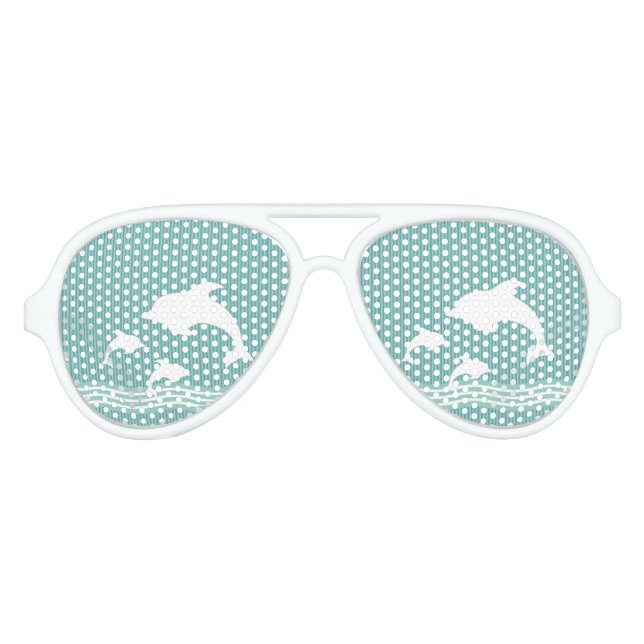 Lunettes De Fête Aviateur Dauphins (Devant)