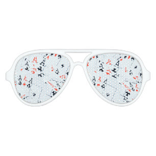 Lunettes De Fête Aviateur "Deck of Destiny : Layered Aces in a Poker Shuffle