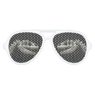 Lunettes De Fête Aviateur Dinosaure Squelette Adulte Retro-Parti Shades, Bla