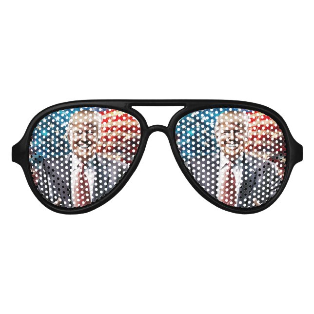 Lunettes De Fête Aviateur Donald Trump MAGA (Devant)