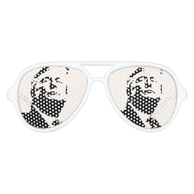LUNETTES DE FÊTE AVIATEUR DONALD TRUMP NOVELTY SUNGLASSES (Devant)