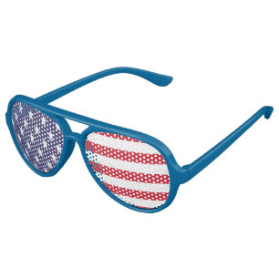 Lunettes De Fête Aviateur Drapeau américain des Etats-Unis de bannière