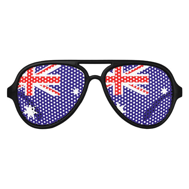 Lunettes De Fête Aviateur Drapeau australien | Jour Australie (Devant)