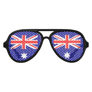 Lunettes De Fête Aviateur Drapeau australien patriotique