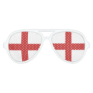 Lunettes De Fête Aviateur Drapeau d'Angleterre