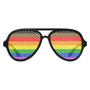 Lunettes De Fête Aviateur Drapeau de fierté de Philadelphie