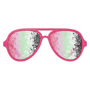 Lunettes De Fête Aviateur Drapeau de fierté récipromantique abstrait ondulé