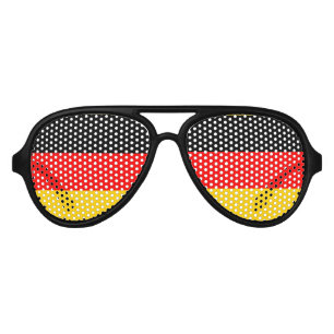 Lunettes De Fête Aviateur Drapeau de l'Allemagne