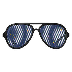 Lunettes De Fête Aviateur Drapeau de l'État d'Alaska