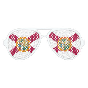 Lunettes De Fête Aviateur Drapeau de l'État de Floride
