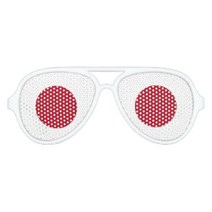Lunettes De Fête Aviateur Drapeau du Japon