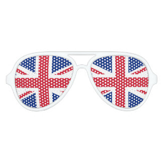 Lunettes De Fête Aviateur Drapeau du Royaume-Uni