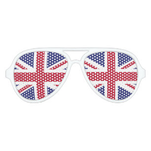 Lunettes De Fête Aviateur Drapeau du Royaume-Uni patriotique