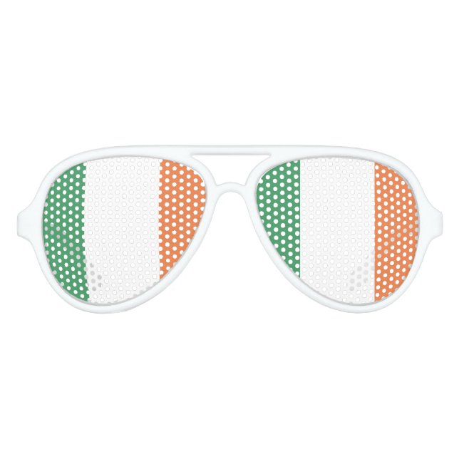 Lunettes De Fête Aviateur Drapeau irlandais (Devant)