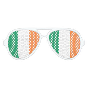 Lunettes De Fête Aviateur Drapeau irlandais psct