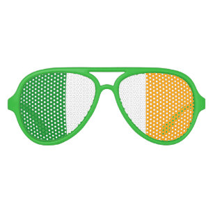 Lunettes De Fête Aviateur Drapeau irlandais ROI Irlande