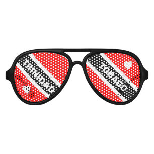 Lunettes De Fête Aviateur Drapeau Trinité-et-Tobago