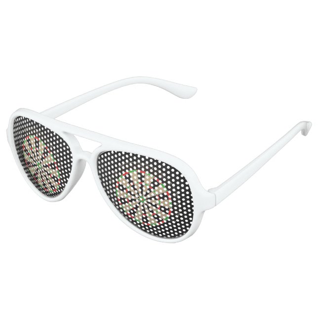 Lunettes De Fête Aviateur Fans fléchés 🎯 😍 Dartboard (Angle)