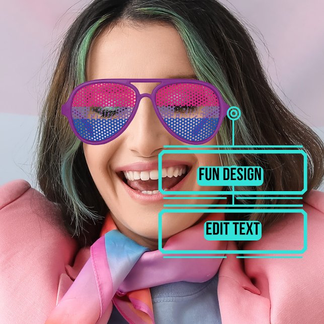 Lunettes De Fête Aviateur Fête de la fierté bisexuelle (Please enjoy our design and see the others in the collection.)