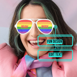 Lunettes De Fête Aviateur Fête Gay pride
