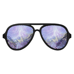 Lunettes De Fête Aviateur Fleurs merveilleuses