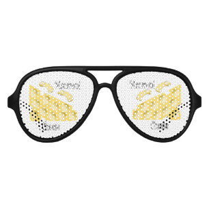 Lunettes De Fête Aviateur Fromage Macaroni