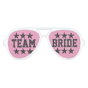 Lunettes De Fête Aviateur Funny Team mariée bachelorette nuances de fête