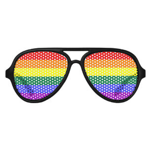 Lunettes De Fête Aviateur Gay pride LGBT Rainbow