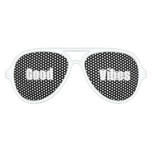 Lunettes De Fête Aviateur Good Vibes Party Shades