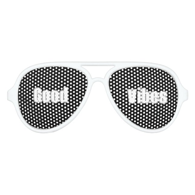 Lunettes De Fête Aviateur Good Vibes Party Shades (Devant)