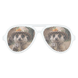 Lunettes De Fête Aviateur Grand-mère Meerkat Boire Du Vin,