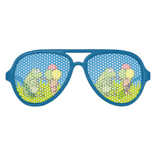 Lunettes De Fête Aviateur Grenouille à crème glacée