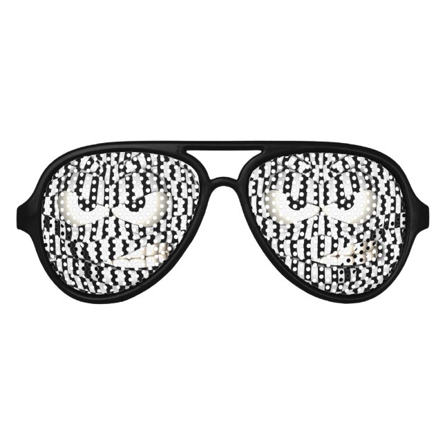 Lunettes De Fête Aviateur Grouchy Emoticon (Devant)