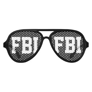 Lunettes De Fête Aviateur Halloween FBI costume fêtes nuances Verres noir