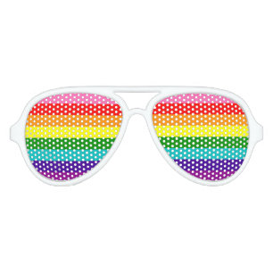 Lunettes De Fête Aviateur Indicateur de la fierté à 8 bandes