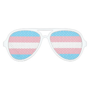 Lunettes De Fête Aviateur Indicateur de la fierté transgenre