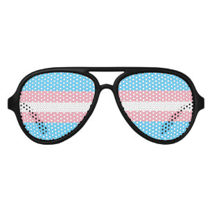 Lunettes De Fête Aviateur Indicateur de la fierté transgenre