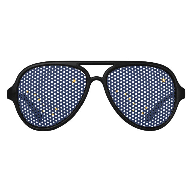 Lunettes De Fête Aviateur Indicateur de l'état de l'Alaska (Devant)