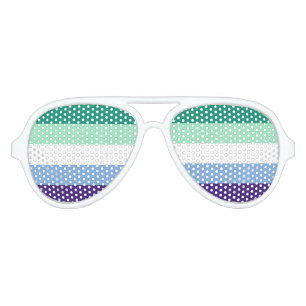 Lunettes De Fête Aviateur Indicateur gay pride