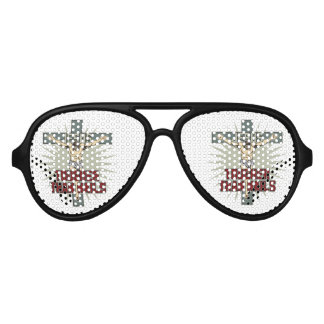 Lunettes De Fête Aviateur Jésus est plus dur que les ongles
