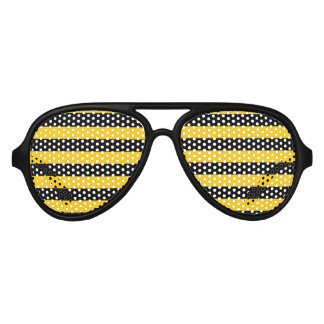 Lunettes De Fête Aviateur Joli soleil avec motif d'abeille