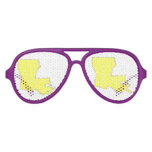 LUNETTES DE FÊTE AVIATEUR LA LOUISIANE